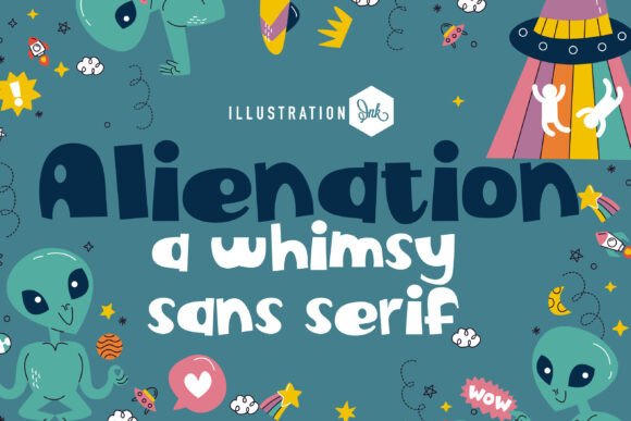 Alienation Font: A Whimsical Typeface for Handmade Brands
