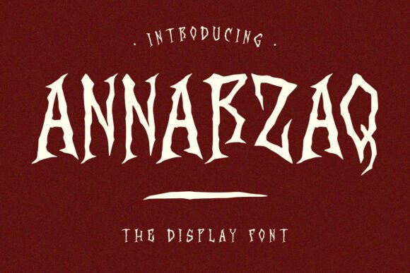 Annarzaq: A Bold Blackletter Font for Dark Campaigns