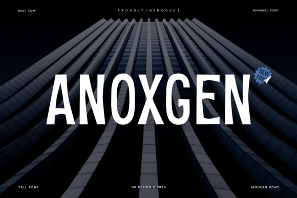 Anoxgen: A Bold Sans Serif Typeface for Modern Web Design