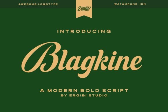Blagkine: A Bold Script Font for Business