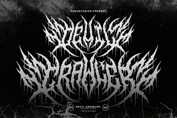 Devil Crawler: A Brutal Blackletter Font for Makers