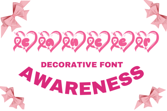 Elevate Your Brand with the Cancer Awareness Decorative Font