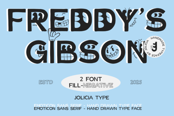 Freddygibson Regular: A Playful Typeface for Editorial Joy
