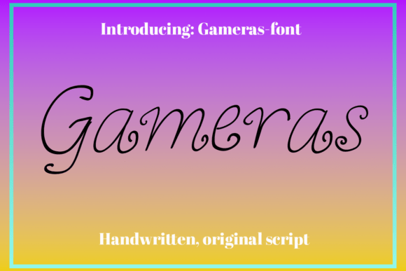 Gameras: A Bold Font for Business