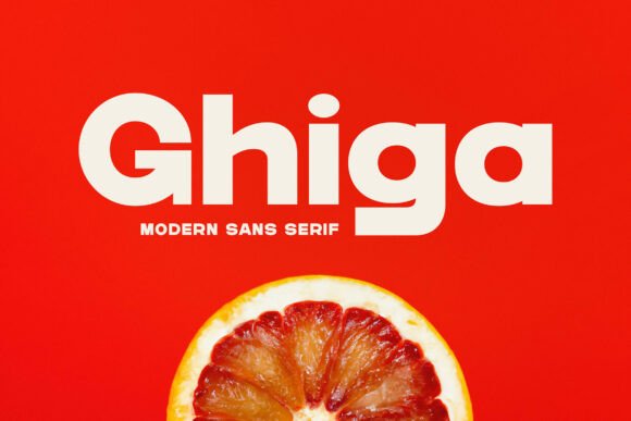 Ghiga: A Bold Sans Serif Typeface for Modern Branding