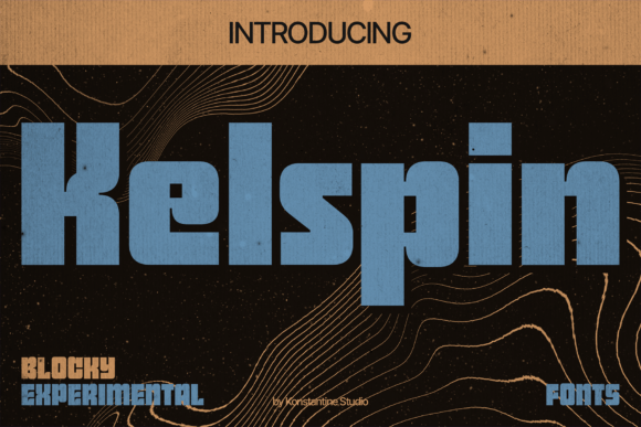 Kelspin: A Bold Sans Serif Font for Editorial Impact