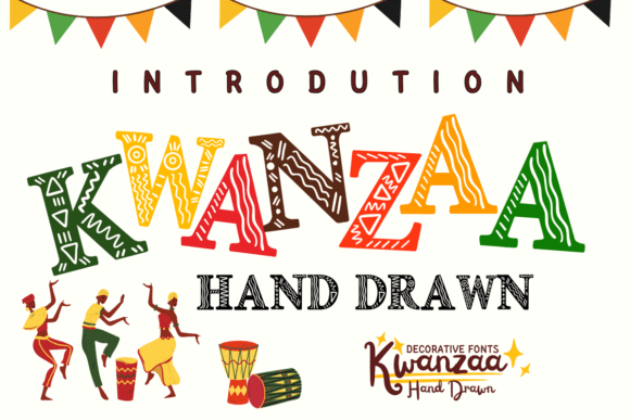 Kwanzaa Hand Drawn: A Warm Decorative Typeface for Editorial Design