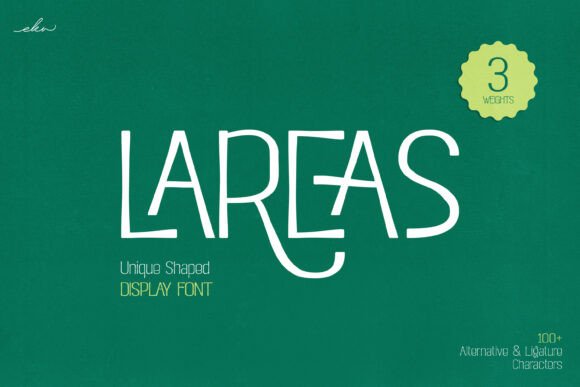 Lareas: The Bold Script Font for Modern Brand Identity