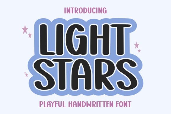 Light Stars Font for Creative Projects