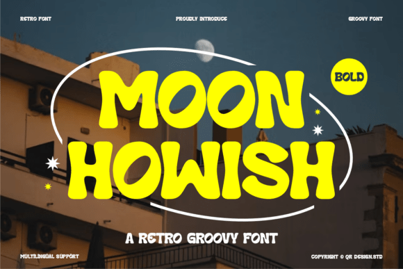 Moon Howish: A Bold Sans Serif Font for Editorial Design
