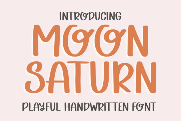 Moon Saturn: A Bold Handwritten Font for Small Business Branding