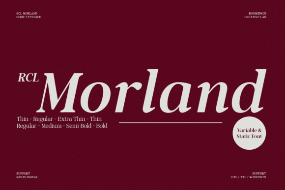 Morland: A Serif Font for Web Design