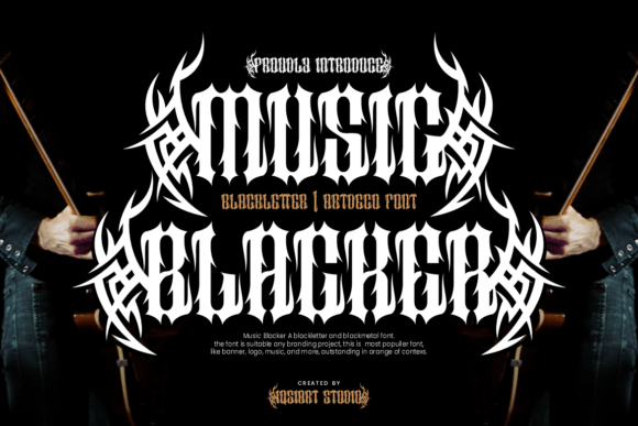 Music Blacker: A Bold Typeface for Brand Impact