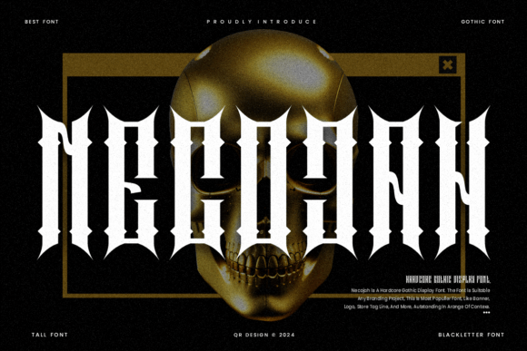 Necojah: A Bold Blackletter Font for Crafters
