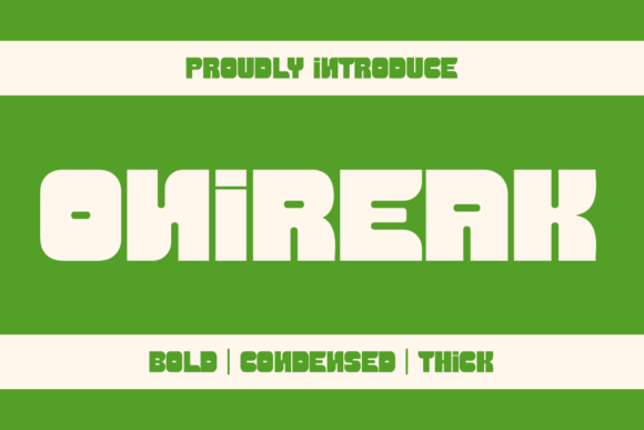 Onireak: A Bold Sans Serif Typeface for Modern Branding