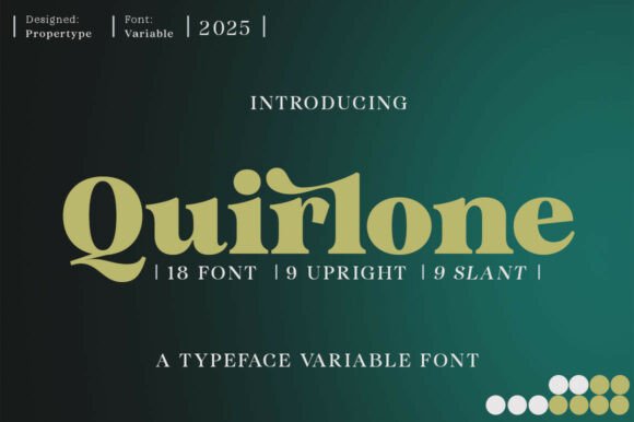 Quirlone: A Stylish Serif Typeface