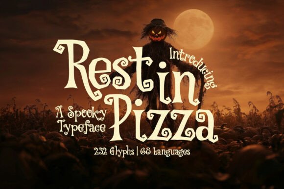 Rest in Pizza: A Unique Serif Typeface for Bold Branding