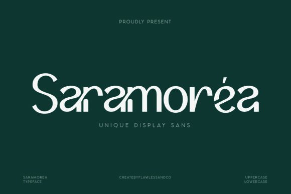 Saramorea: A Bold Sans Serif Typeface for Modern Web Design