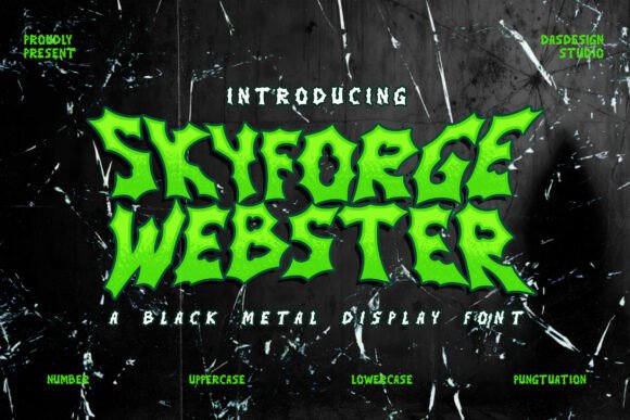 Skyforge Webster: The Gothic Display Font for Bold Brands