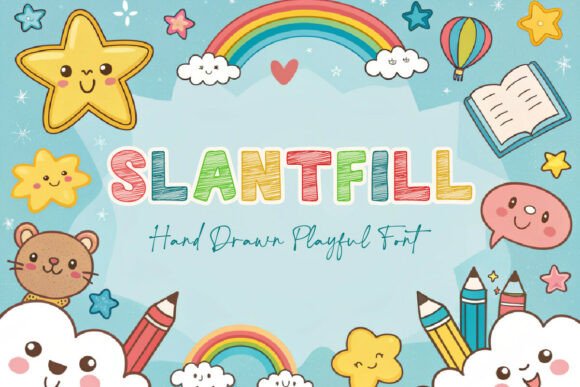 Slantfill: A Playful Display Font for Bold Brand Identity