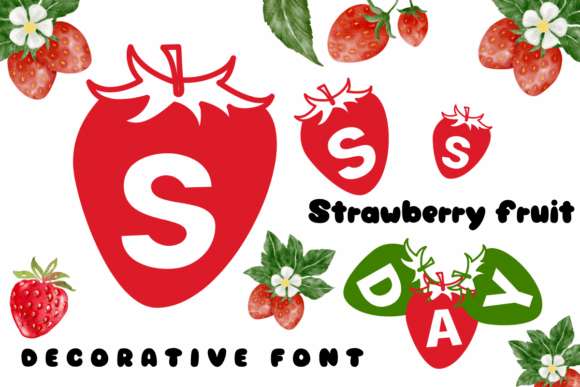 Strawberry Fruit: A Playful Decorative Font for Makers