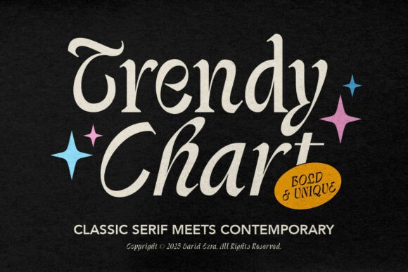 Trendychart Regular: A Bold Serif Typeface for Editorial Impact