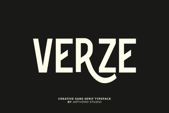 Verze: A Bold Sans Serif Font for Makers and Brands